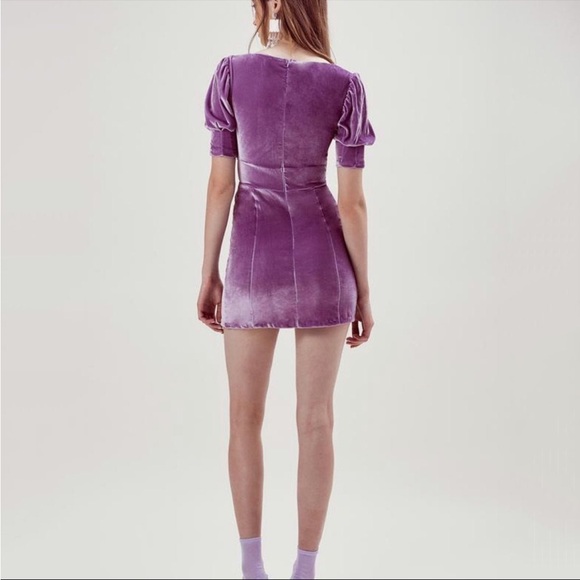 For Love and Lemons Velvet Mini Dress - Picture 3 of 7